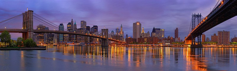 Brooklin Bridge and Manhattan Bridge Newyork, USA
